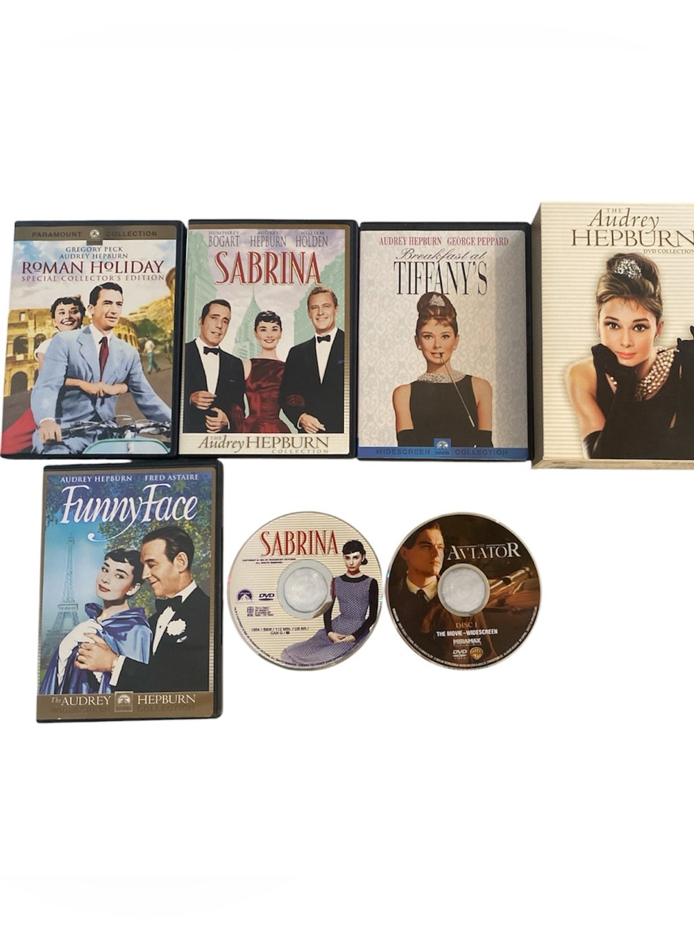 Audrey Hepburn DVD Bundle Funny Face Sabrina Roman Holiday Breakfast at Tiffanys